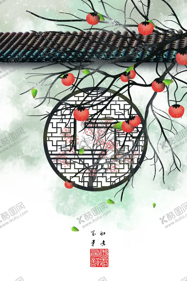 编号：46766402020117448319【酷图网】源文件下载-新中式古风民俗国画装饰画