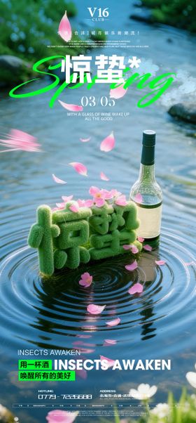 惊蛰酒吧海报