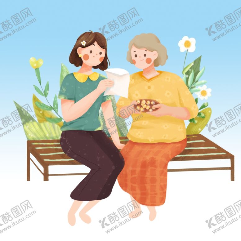 编号：59551612180813354862【酷图网】源文件下载-陪伴老人