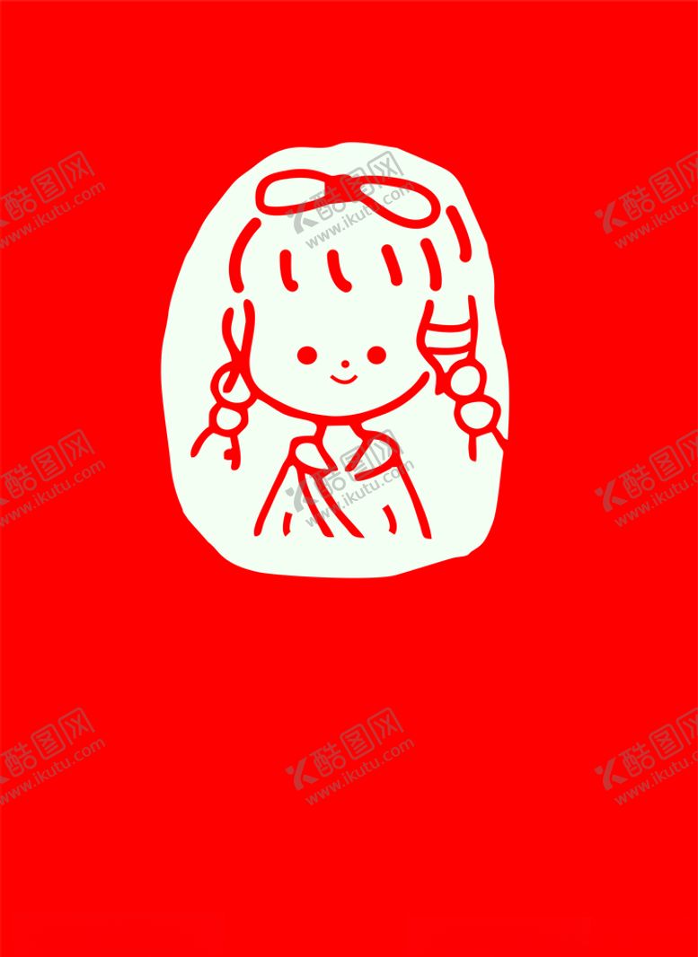 编号：34897410230646209575【酷图网】源文件下载-漫画卡通女孩logo小女孩