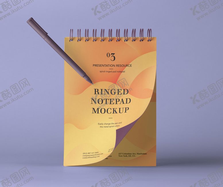 编号：15345409170848307933【酷图网】源文件下载-环形记事本模型