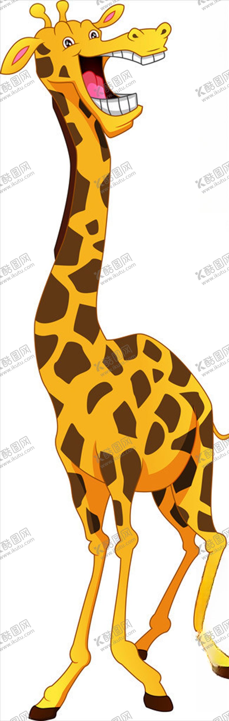 编号：64635809261915521950【酷图网】源文件下载-卡通长颈鹿