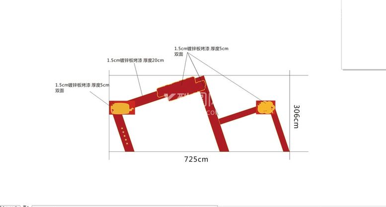 编号：93456812272011554483【酷图网】源文件下载-景区导视门楼