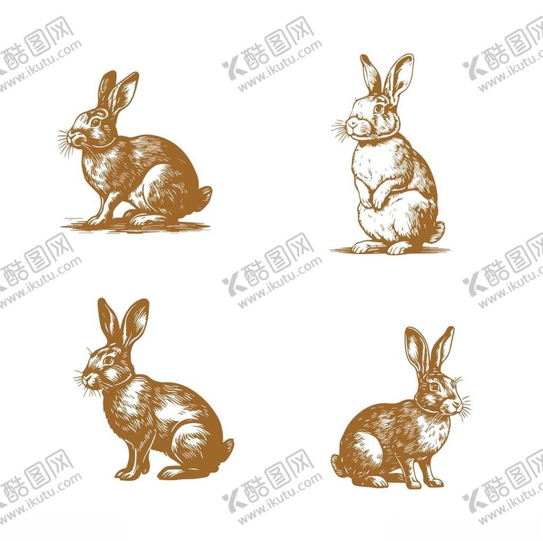 编号：62626102091659141632【酷图网】源文件下载-兔子手绘