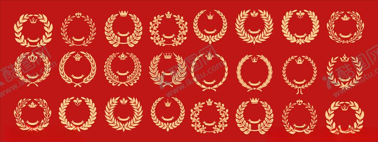 编号：59547004031953025984【酷图网】源文件下载-橄榄枝圆环