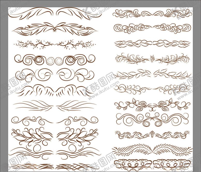 编号：32351109180112432130【酷图网】源文件下载-传统花边古典花纹古式花纹