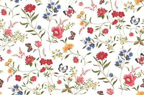 小清新手绘水彩碎花矢量图