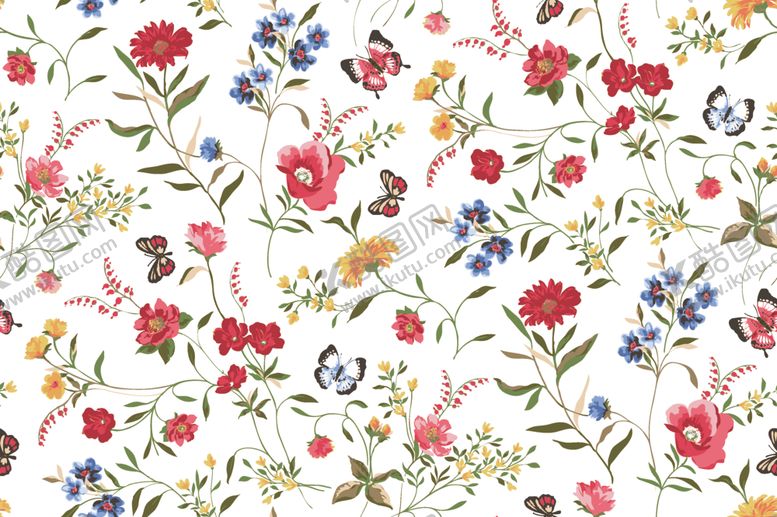 编号：46972911012202294484【酷图网】源文件下载-小清新手绘水彩碎花矢量图