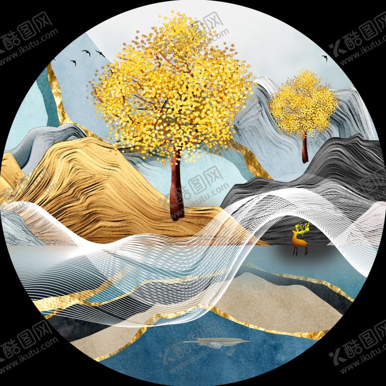 编号：55152609221445026812【酷图网】源文件下载-中式装饰画