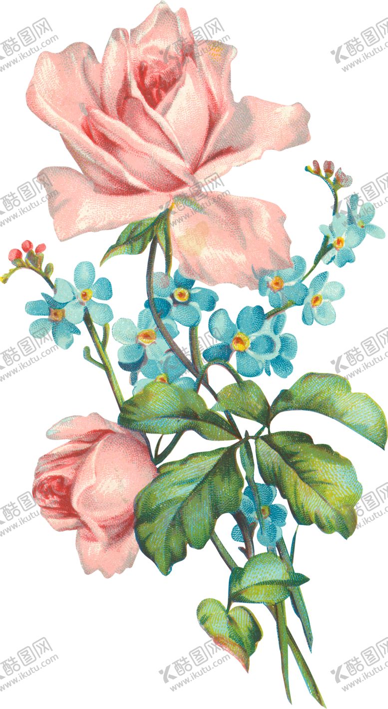 编号：29217009180348576620【酷图网】源文件下载-复古鲜花主题装饰图案