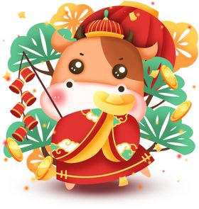 卡通牛年20212021素材春节素材