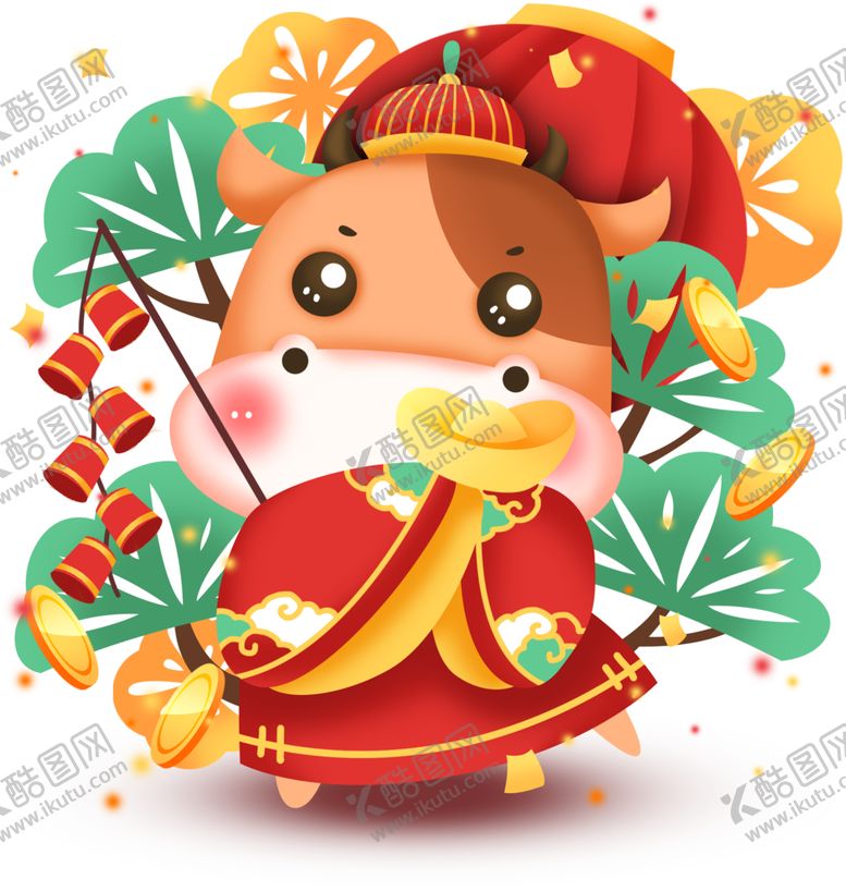 编号：85113806252256494335【酷图网】源文件下载-卡通牛年
