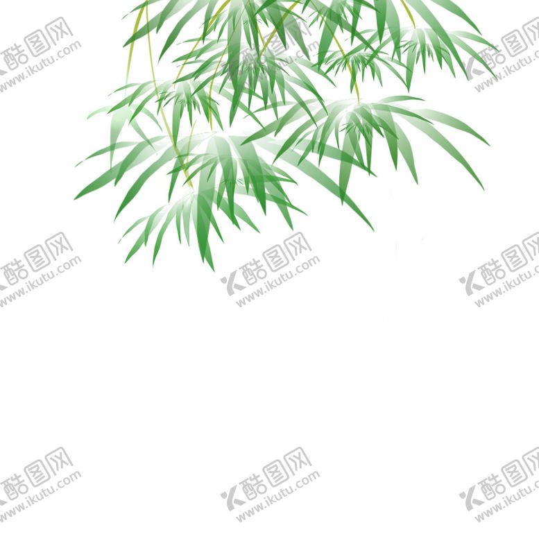编号：57249610011045057460【酷图网】源文件下载-手绘竹叶
