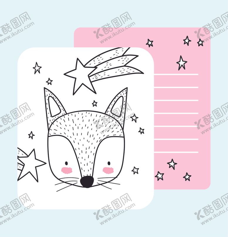 编号：47307009240626488783【酷图网】源文件下载-手绘可爱动物