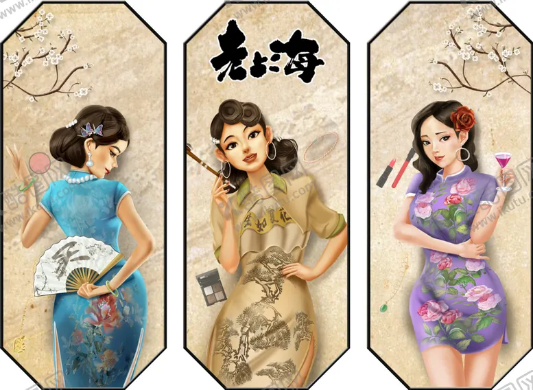 编号：31295811050020363434【酷图网】源文件下载-老上海装饰画