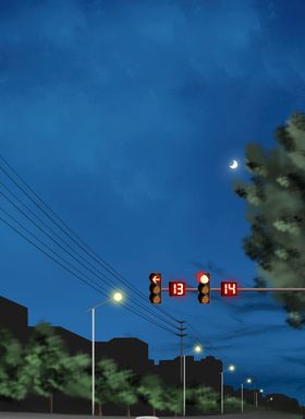 十字路口俯视图