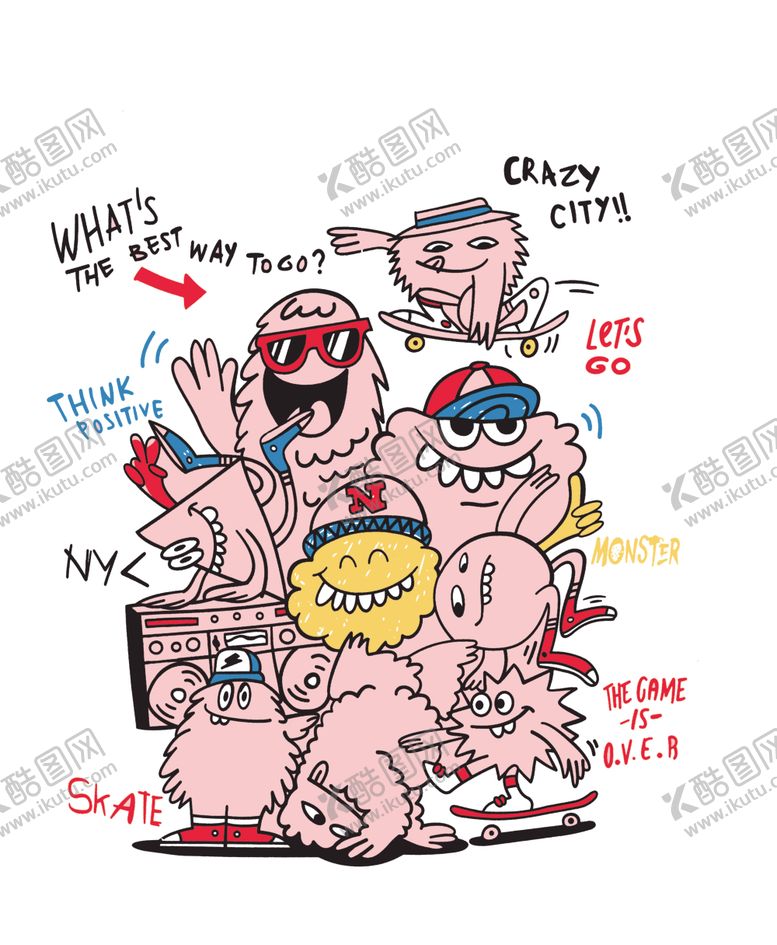 编号：63907707060116183636【酷图网】源文件下载-欧美卡通动漫图案
