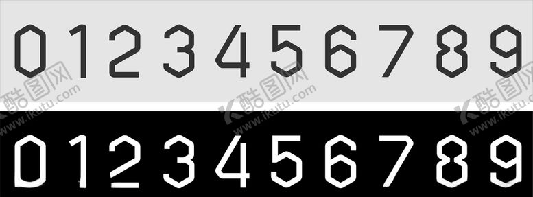 编号：98364704181224268813【酷图网】源文件下载-0-9数字阿拉伯数字