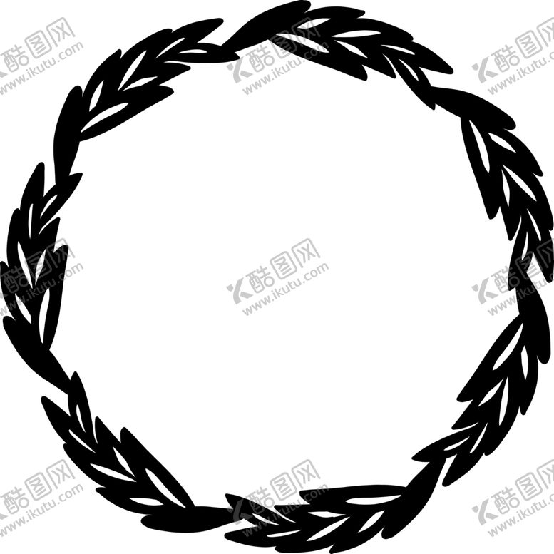 编号：99712805041319291677【酷图网】源文件下载-圆形花环