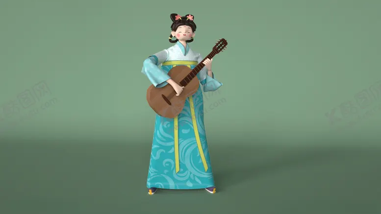 编号：59626412302008028022【酷图网】源文件下载-C4D模型女孩