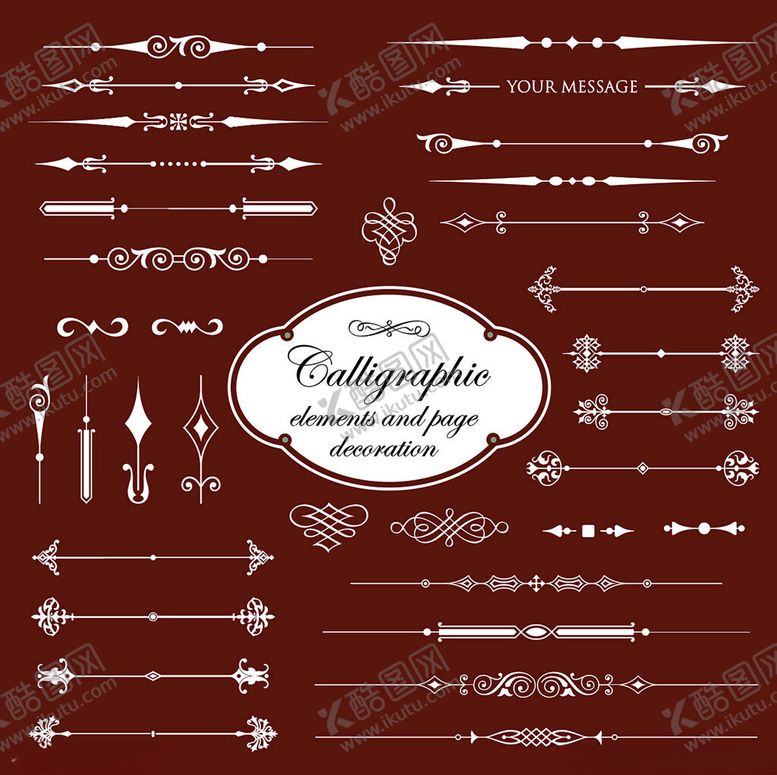 编号：18111610310503145233【酷图网】源文件下载-复古装饰性箭头矢量素材