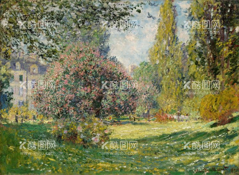 编号：73061509132024211869【酷图网】源文件下载-莫奈的画风景欧式绘画