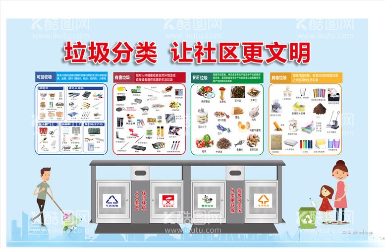 编号：72028103181229294289【酷图网】源文件下载-垃圾分类