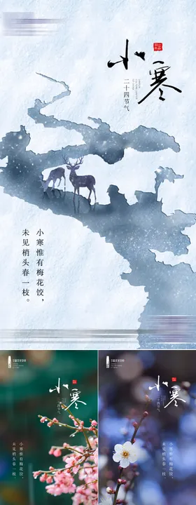小寒节气系列海报