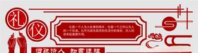 礼仪文化墙图片