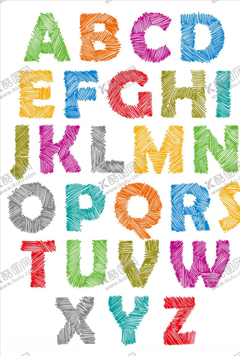 编号：44009810022340341813【酷图网】源文件下载-卡通字母