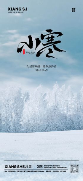 小寒节气海报宣传意境二十四