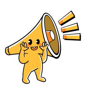 扬声器呼喊卡通夸张喇叭