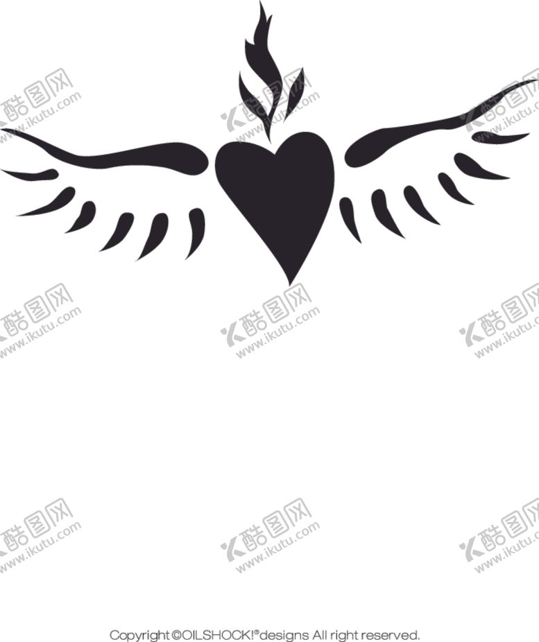 编号：55033207061402113196【酷图网】源文件下载-爱心翅膀