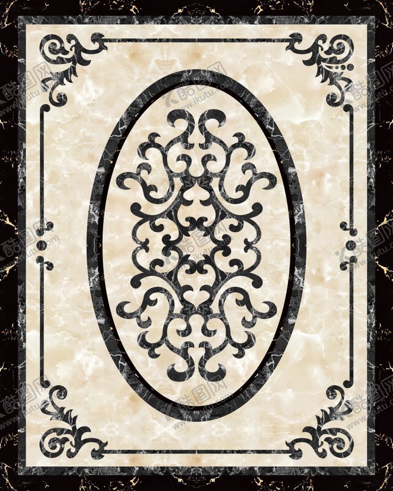 编号：62347909280100359772【酷图网】源文件下载-客厅瓷砖拼花地板