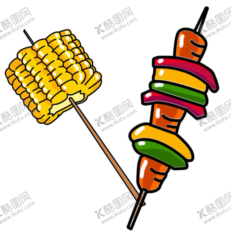 编号：57164809122259483460【酷图网】源文件下载-烧烤插画