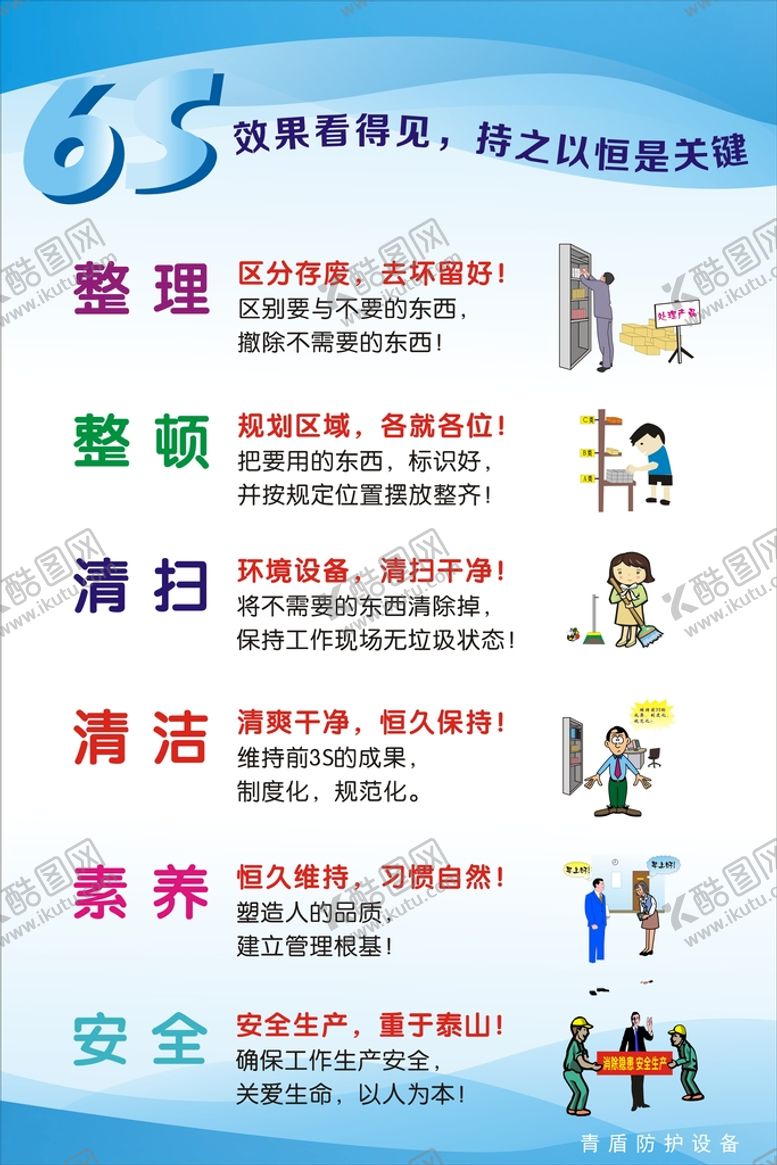 编号：04379109170747371920【酷图网】源文件下载-6s管理公司规划制度展板宣传栏