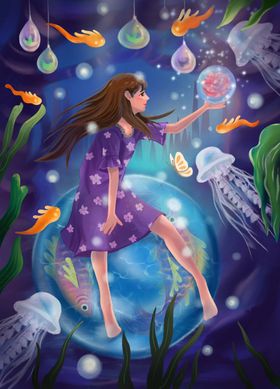 海洋少女水晶球