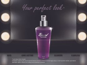 化妆品护肤品香水美容广告