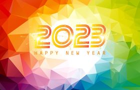 2023年圣诞新年元旦背景海报