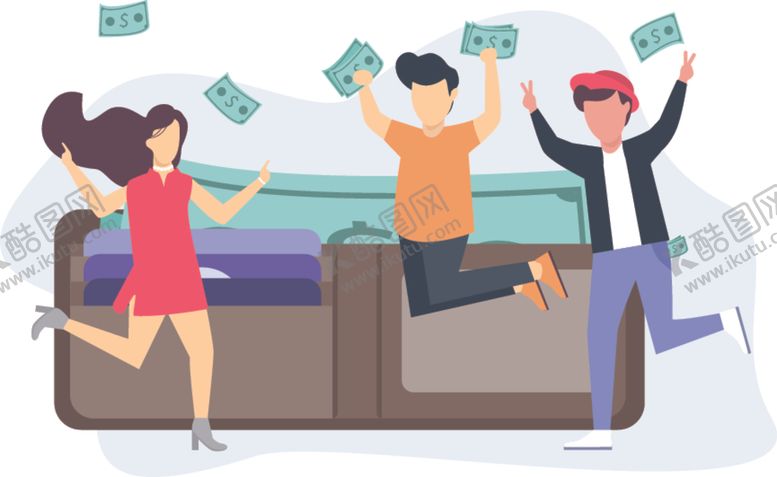 编号：43115911010751542294【酷图网】源文件下载-手绘商业社交场景