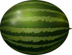 西瓜手绘素材水果