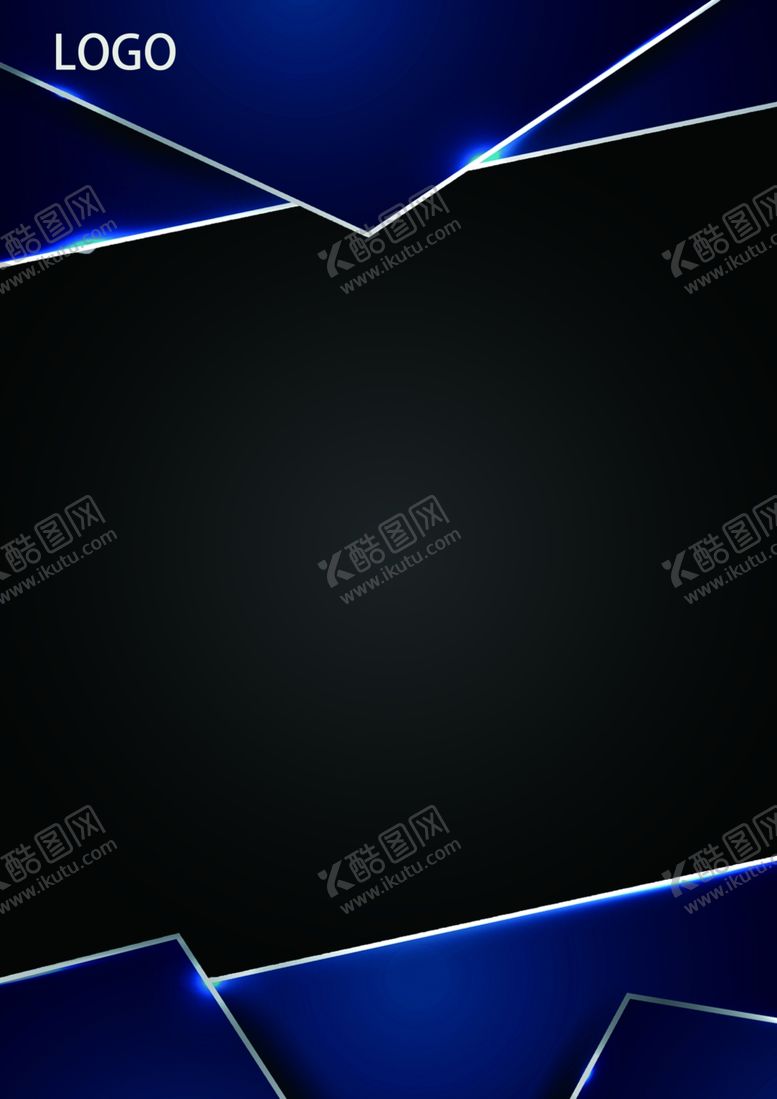 编号：51283402080036512864【酷图网】源文件下载-蓝色黑色炫酷展板背景