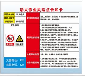动火作业风险告知