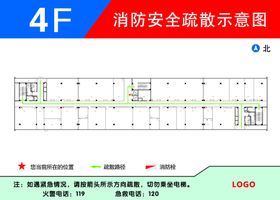 消防安全疏散示意图