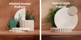 自然风格陶瓷摆件展示