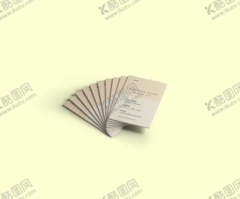 编号：82215704171455249741【酷图网】源文件下载-名片样机