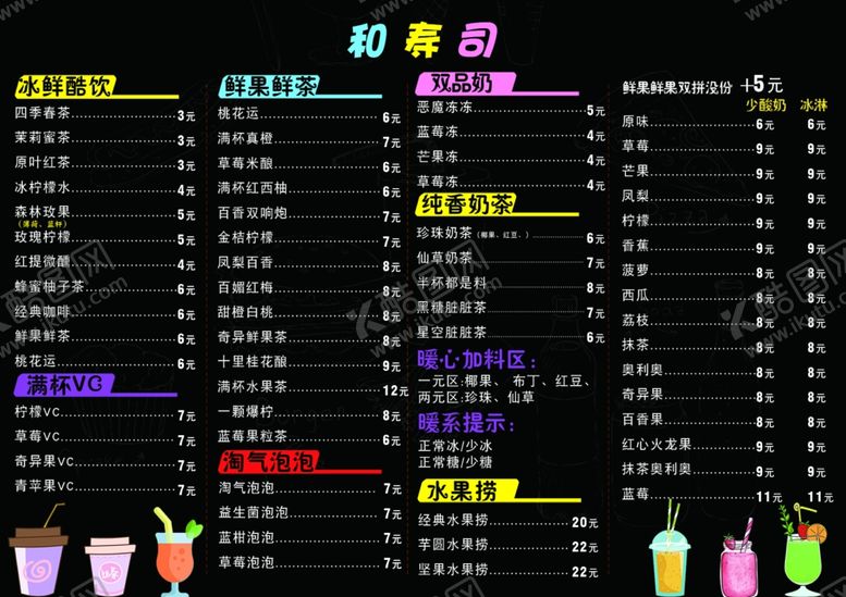 编号：22862007130042252744【酷图网】源文件下载-寿司菜单