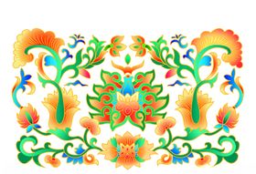 纯手绘花纸