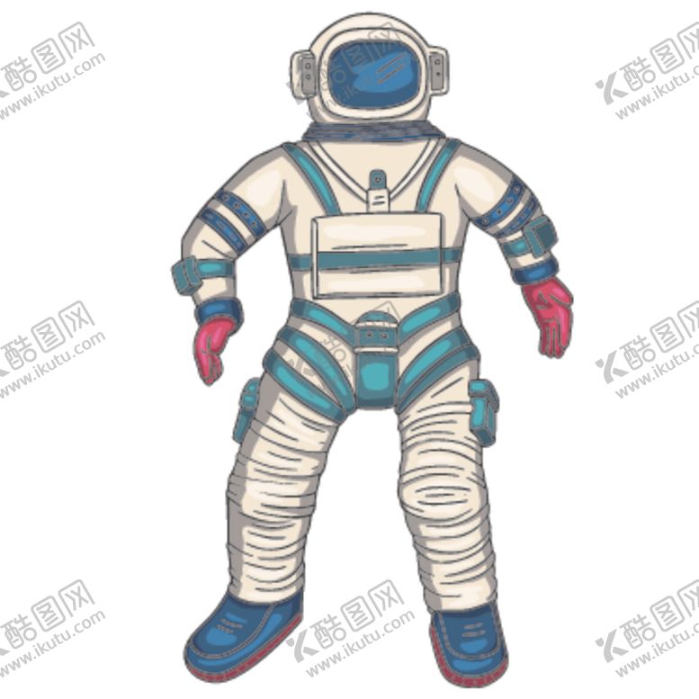 编号：26809511011047345993【酷图网】源文件下载-宇航员卡通插画