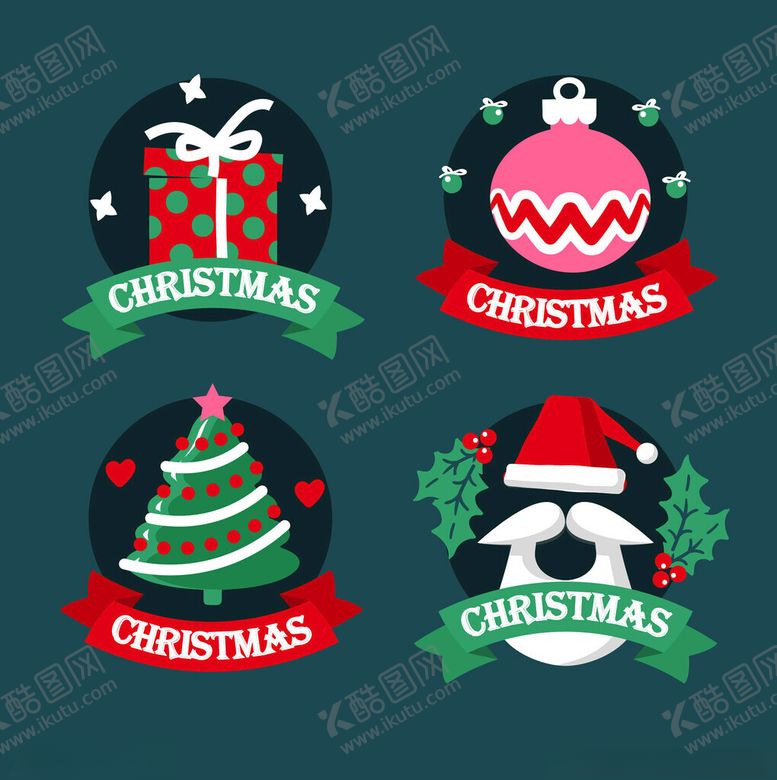 编号：88659104060241294143【酷图网】源文件下载-圣诞元素图标集合